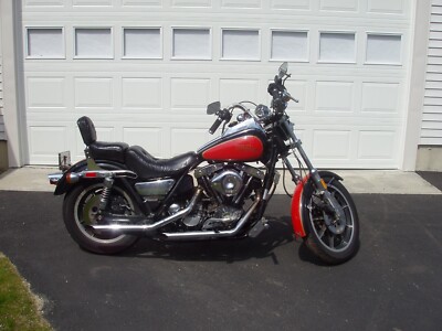 1982 Harley-Davidson FXR | 24x36 inch POSTER | motorcycle