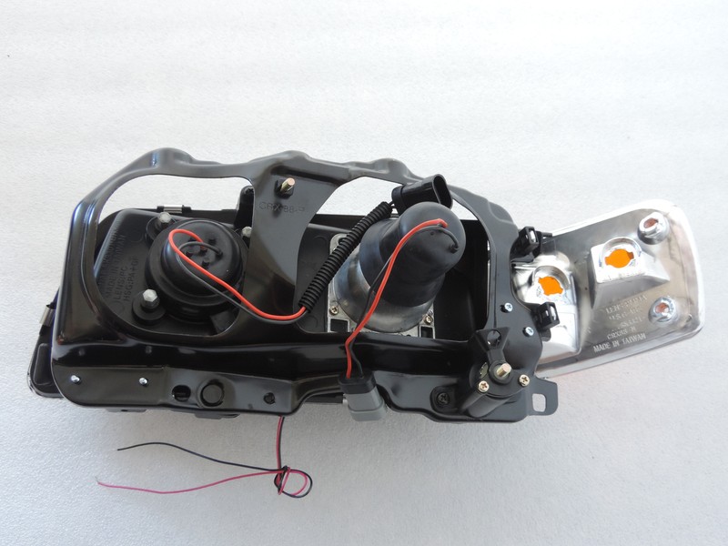 NEW PROJECTOR Black HEADLIGHT + Amber Corner Light For-1988