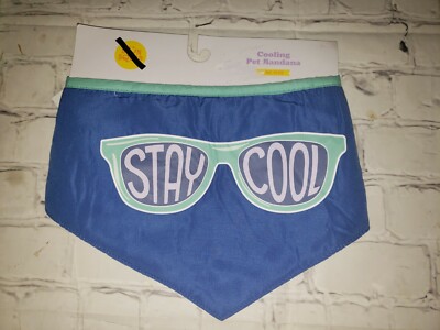 NWT Sun Squad Cooling Pet Bandana One Size Reversible Stay Cool Popsicle print