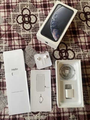 iPhone XR Box with OEM Apple Accessories Included Original Charger