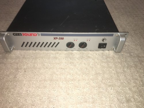GemSound XP 350 Stereo Power Amplifier Rack Mountable. Tested. Works Great