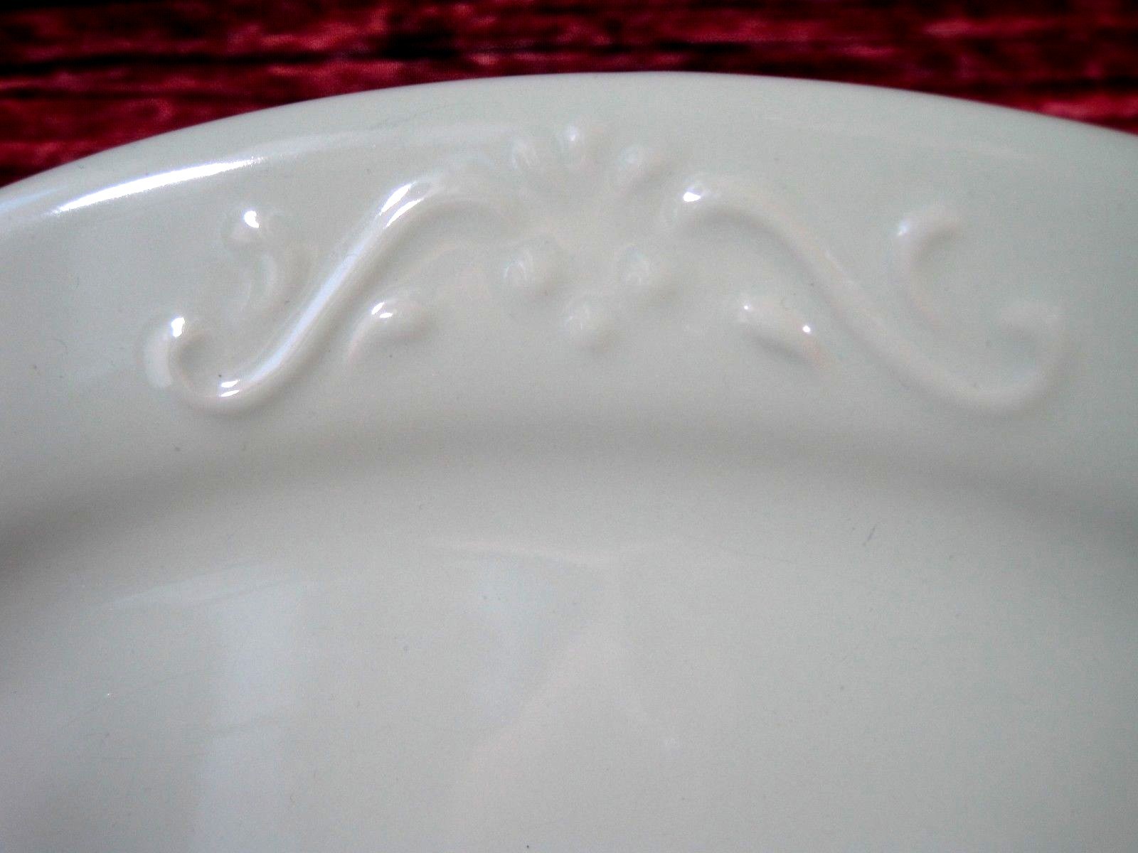 Henn Pottery Jade Mint Green Jewelware Platter with Scroll Design 17 3/4