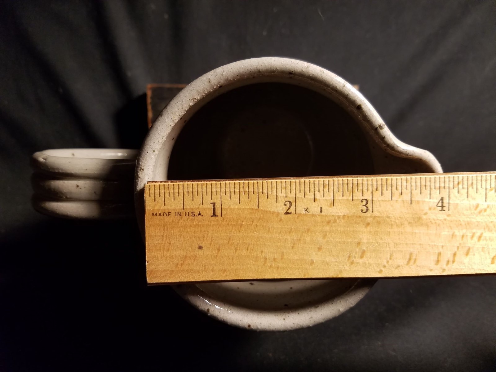 Pitcher Cream Milk Juice Stoneware Handmade Lakewood Est 1889 Signed