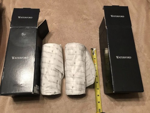 New In Original Box Waterford Lismore 7 3/8” Tall Claret Crystal Wine Glass