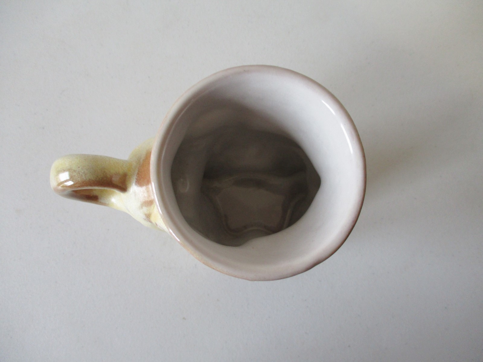 1973 Frankoma GOP Political Elephant Mug Desert Gold Nixon Agnew