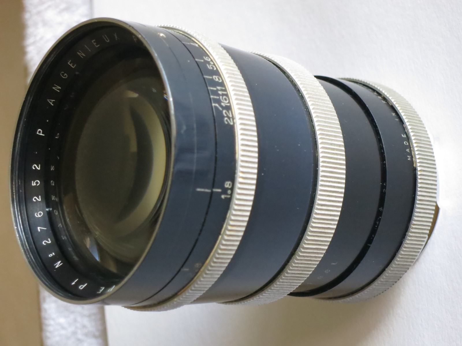 Angenieux F1.8 90mm len screw mount with Leitz Germany adaptor to Leica M camera