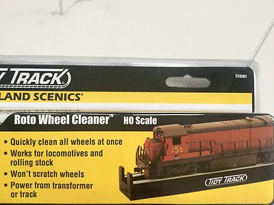 WOODLAND SCENIC HO SCALE TIDY TRACK ROTO WHEEL CLEANER ITEM # TT4561 F/S