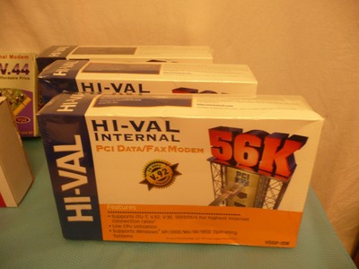 Lot of 5 56K V.92 & V.90 PCI DATA/FAX MODEMS Hi-Val Retail Plus Best Data Brands