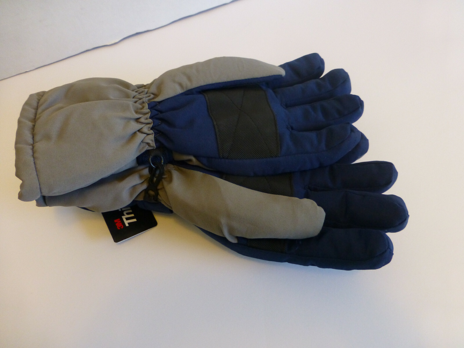 Winter Gloves Boys Girls Unisex NEW L/XL 12-16 Blue Gray Thinsulate