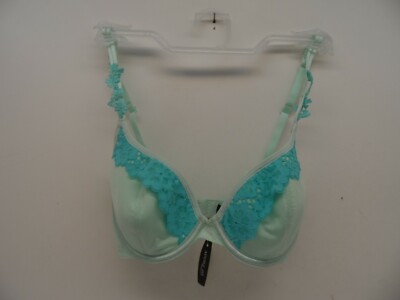Adore Me Women's Risque Underwire Back Closure Bra 07254 Aqua 30DD