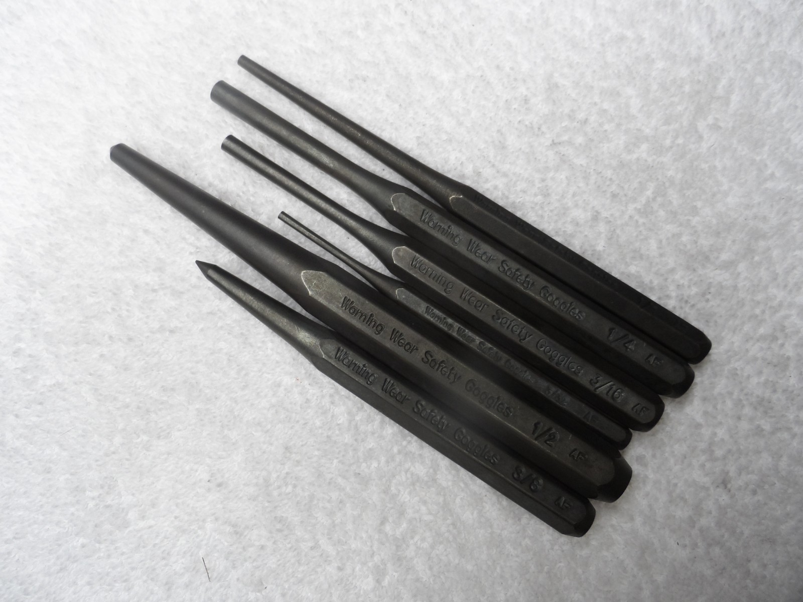 Craftsman Prick Center Pin Taper Punch Set, Made In Usa 6 Pcs New