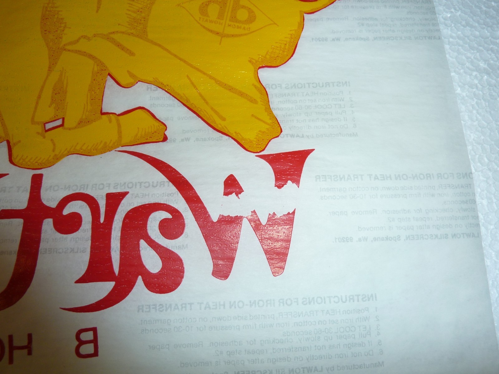 Vintage Damon Howatt Wart Hog Iron On Transfer