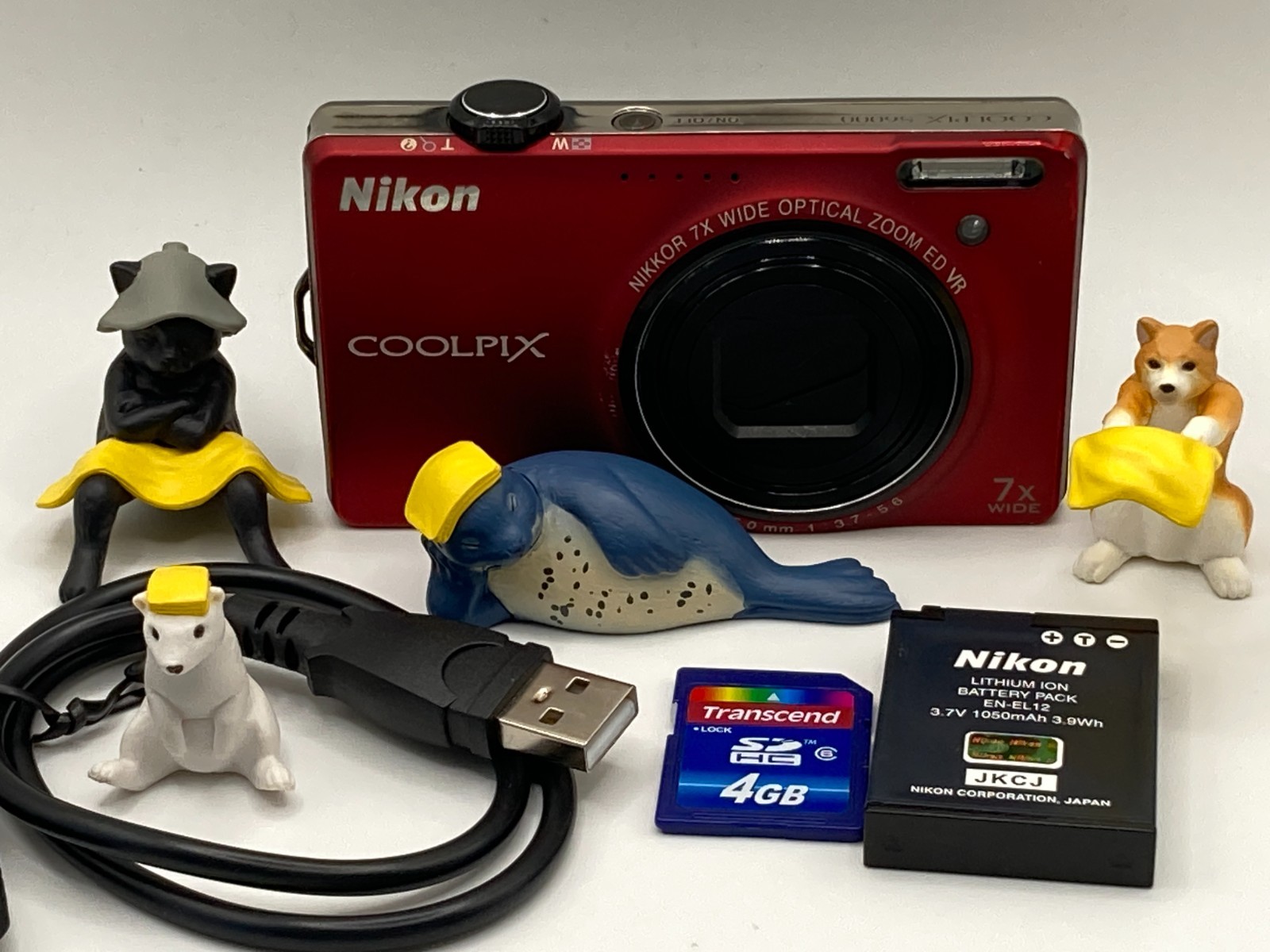 Nikon CoolPix S6000 Digicam Camera - RED English OK #n1124