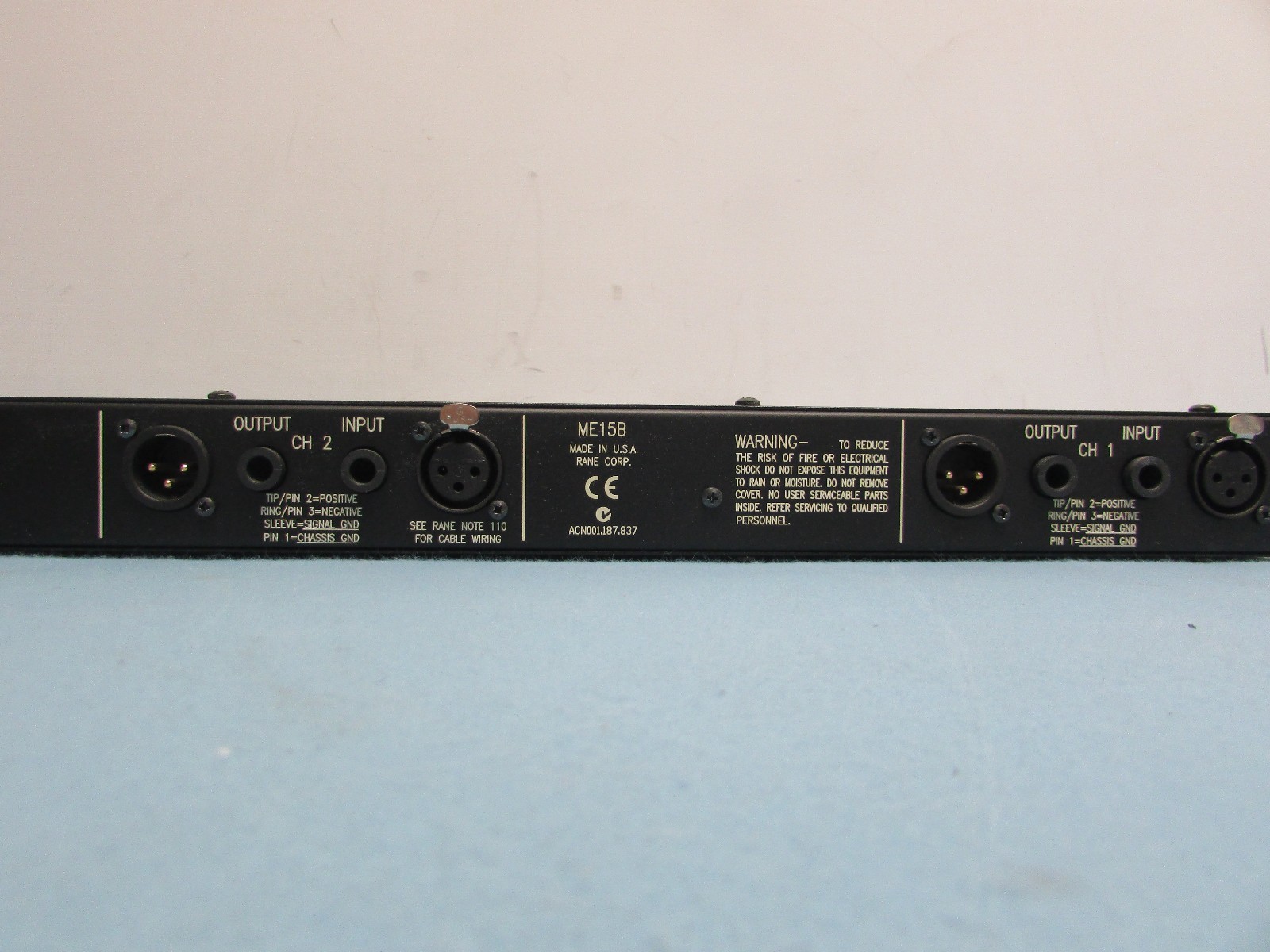 Rane ME15B Dual Channel Graphic Equalizer (22C)