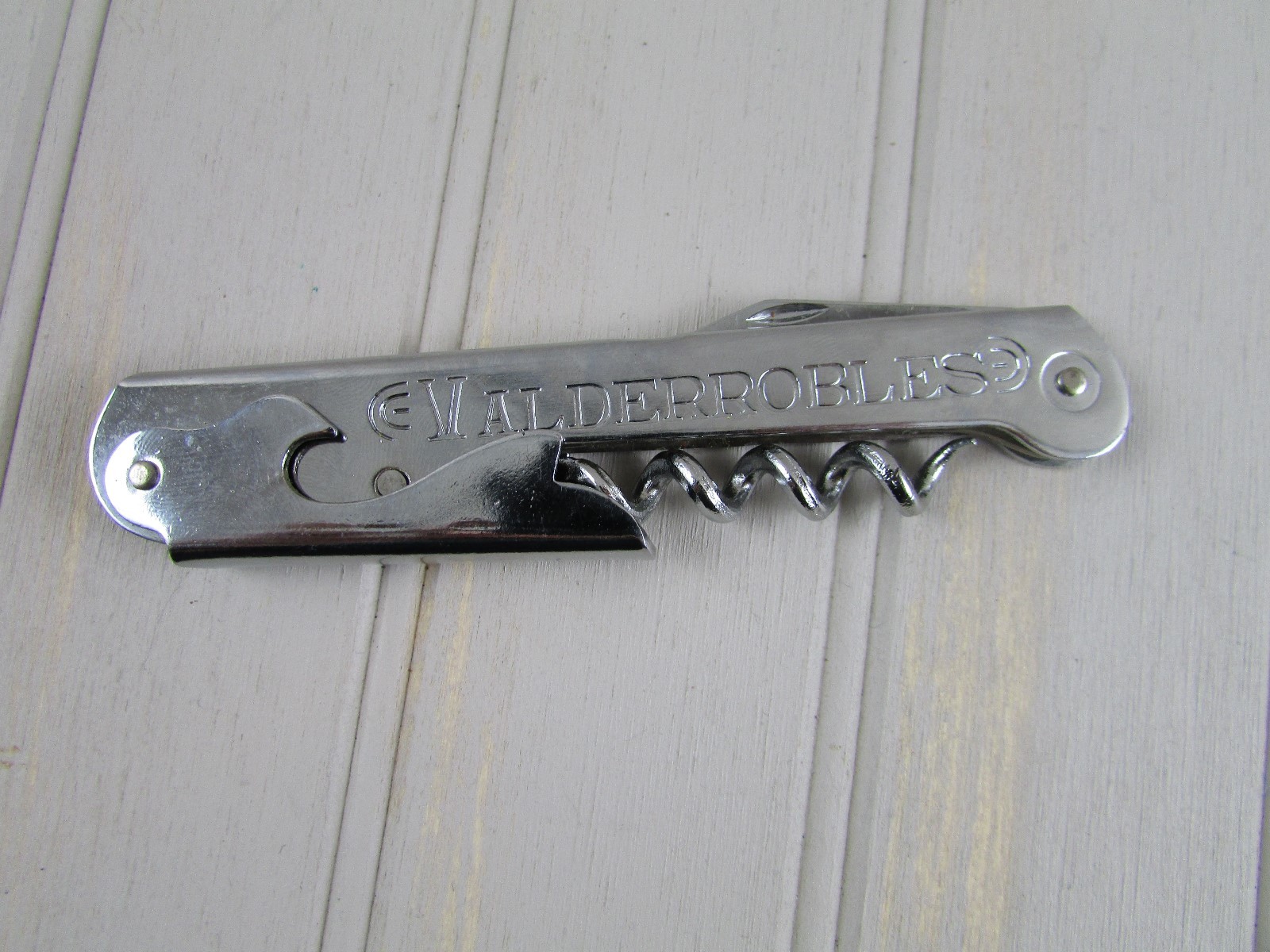 Vintage Corkscrew Bottle Opener Valderrobles Saint Felicien Stainless