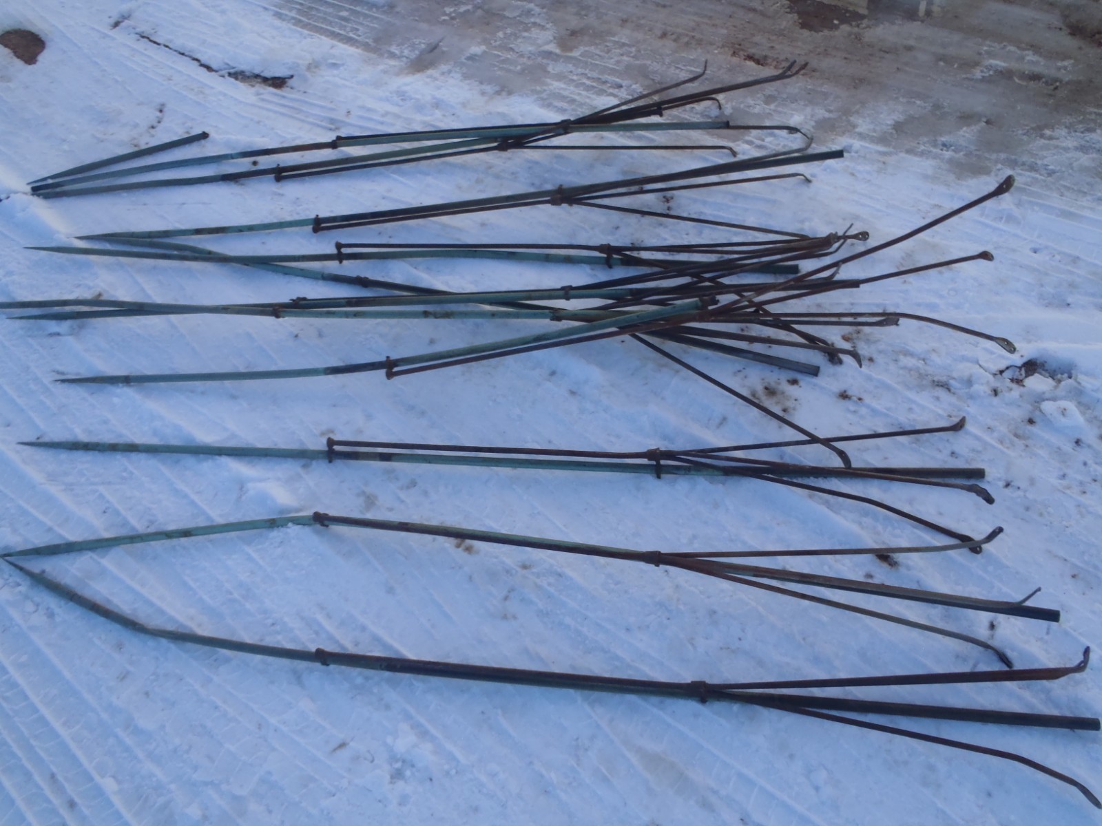 VINTAGE COPPER LIGHTNING RODS METAL BASE asking 35.00 each