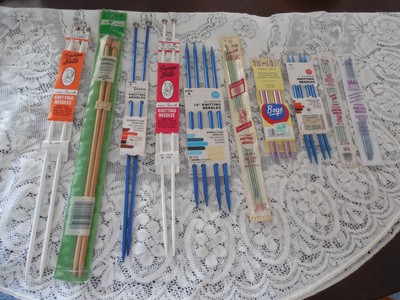 10 Pairs of Multi Brands & Sizes of NEW Knitting Needles