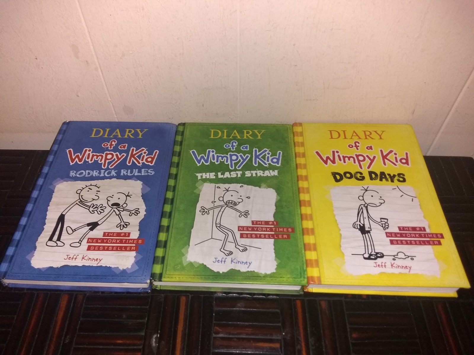 Lot of 9...Diary of a Wimpy Kid books by Jeff Kinney