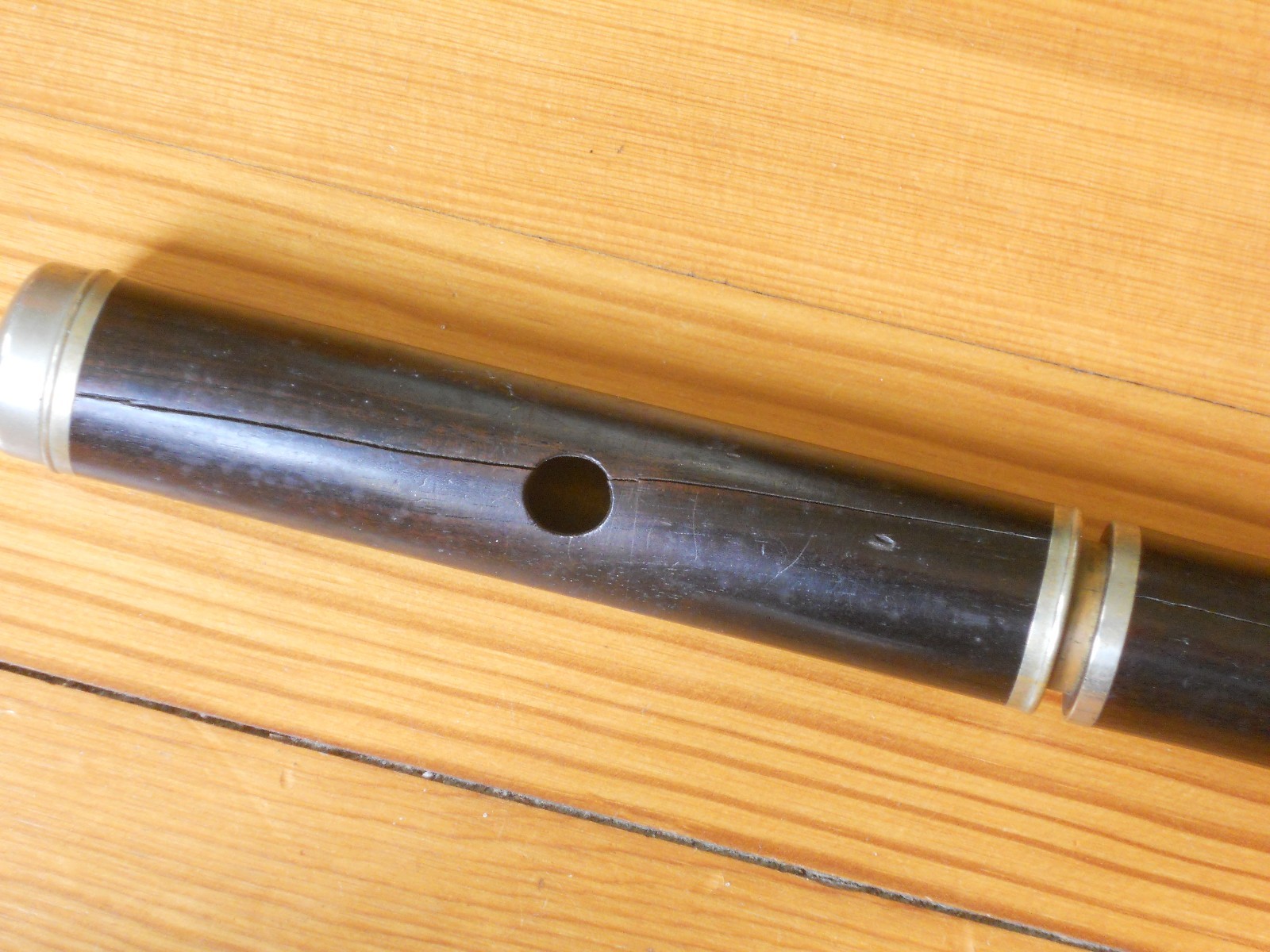 Antique 8 Keyed Wooden Flute for Repair 06291812DH
