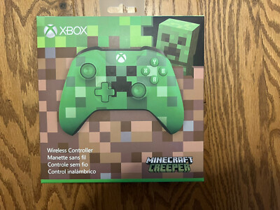Brand New Minecraft Creeper Limited Edition Wireless Controller Xbox One