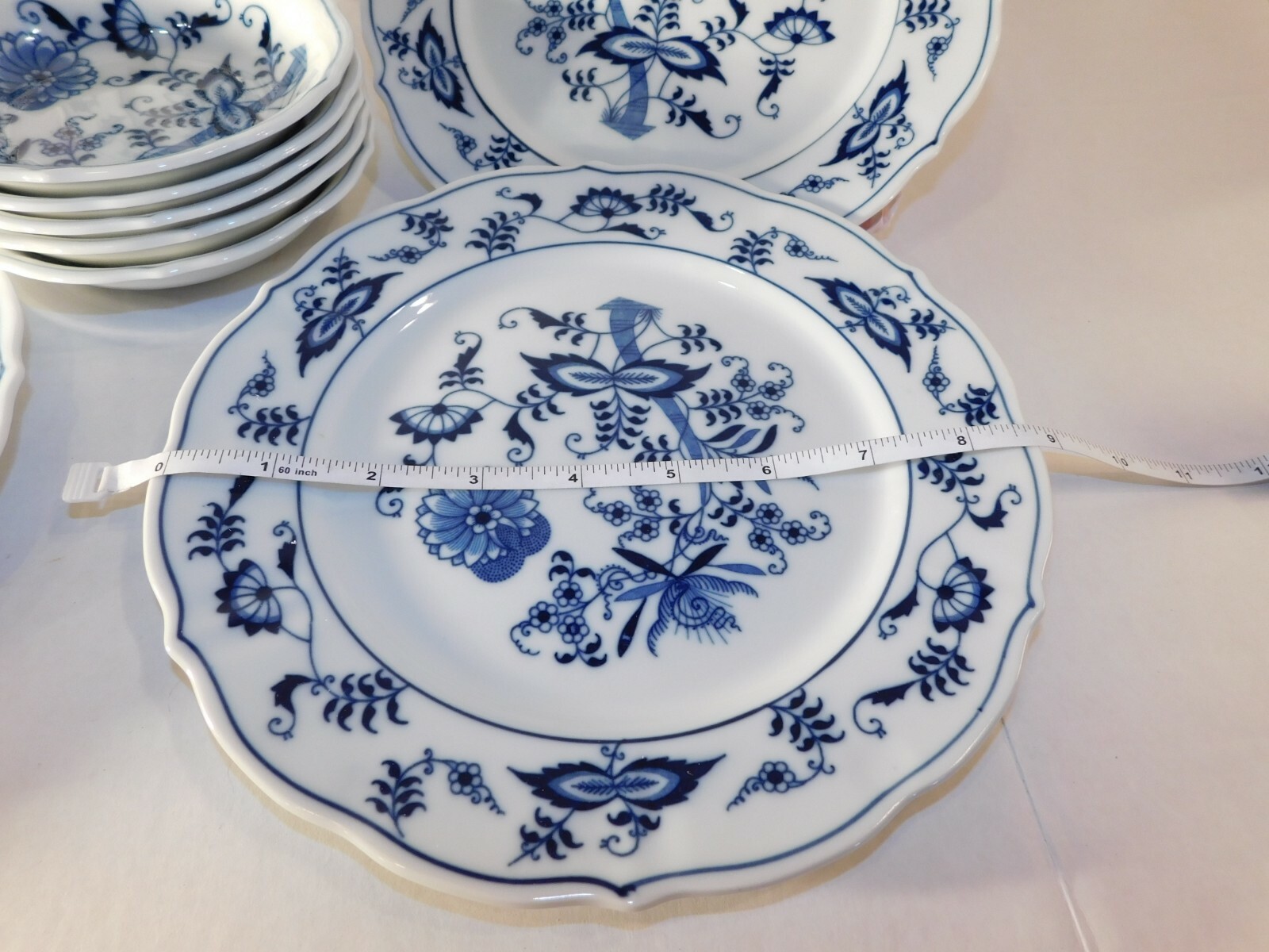 VINTAGE Blue Danube - 10 Pcs - 5 Salad Lunch Plates 5  Fruit Dessert  Bowls