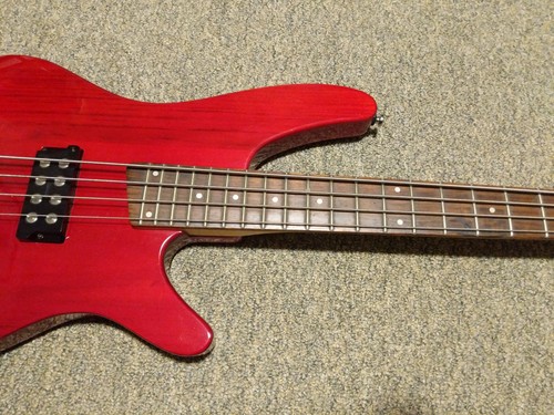 Ibanez Red SRX300 SRX 300 SD Soundgear Bass Guitar Active Pickups