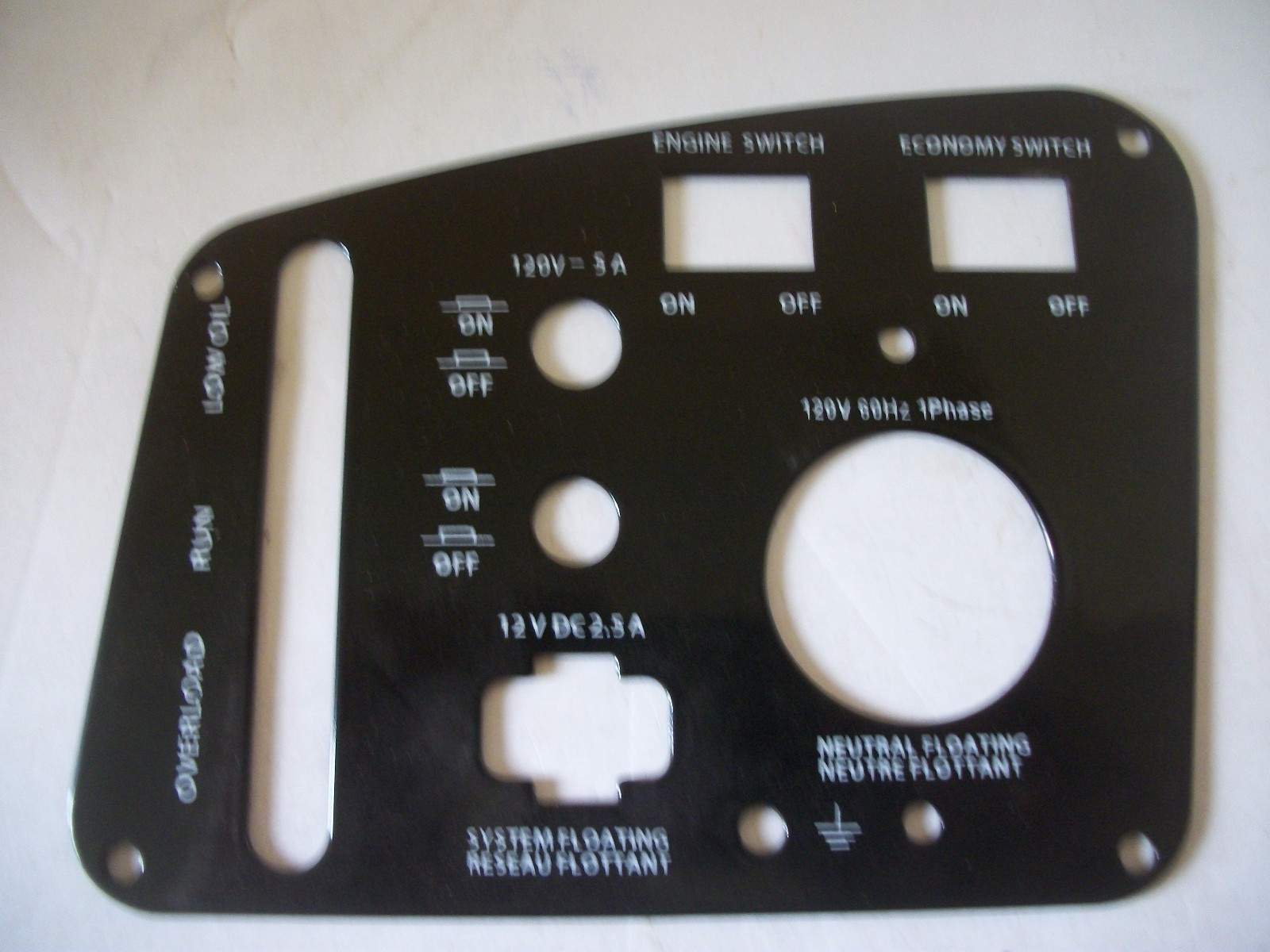 60886 Metal Control Panel Only for a PH500WI Powerhouse Generator 04120110