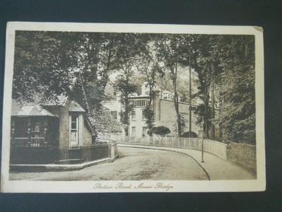 Station Road, Menai Bridge Old Post Card