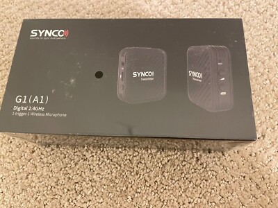 SYNCO G1(A1) Lavalier Lapel Mic Transmitter & Receiver For Camera Smartphone PC