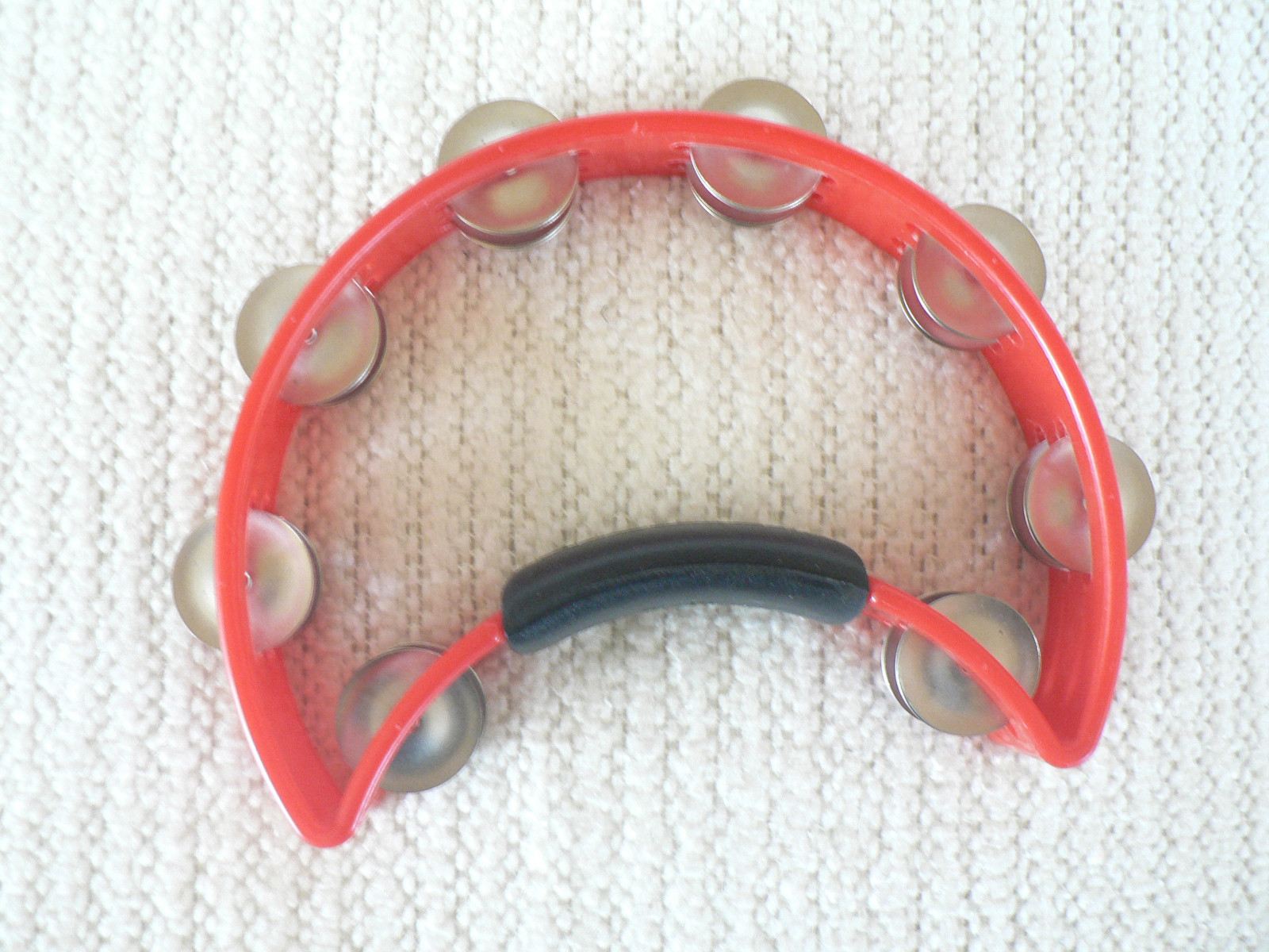 Rhythm Tech Tambourine Red Tambourine Double Row Jingles