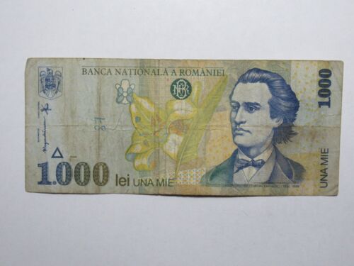 Old Romania Paper Money Currency - #106 1998 1000 Lei - Well Circulated