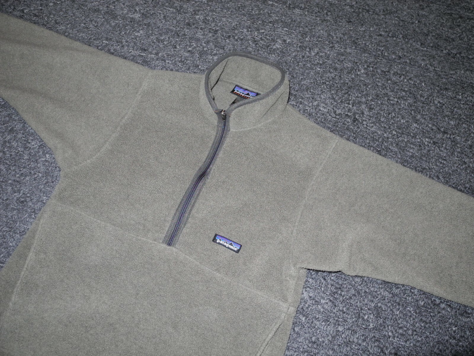 MINT Vintage Patagonia Synchilla Fleece Pullover 1/2 Zip Men's S Small Green