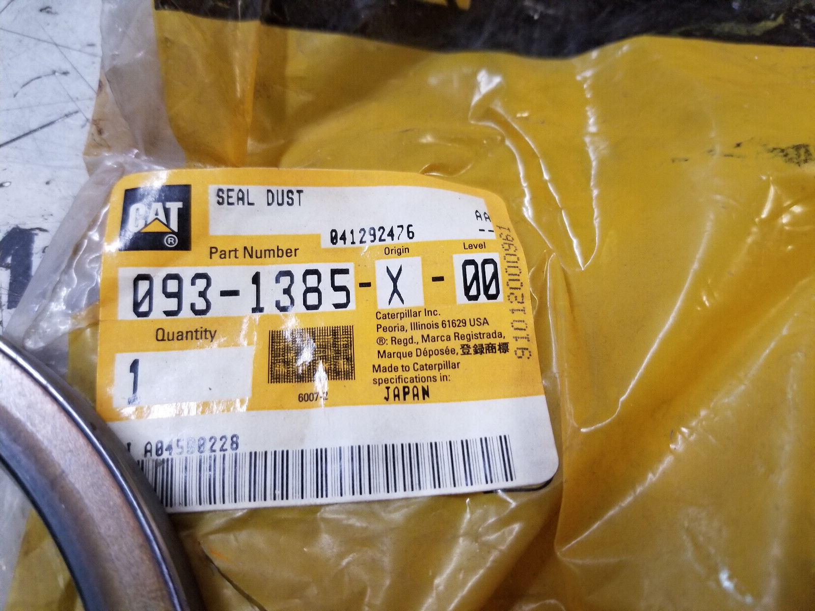 093-1385 CATERPILLAR SEAL 0931385 - Picture 4 of 4