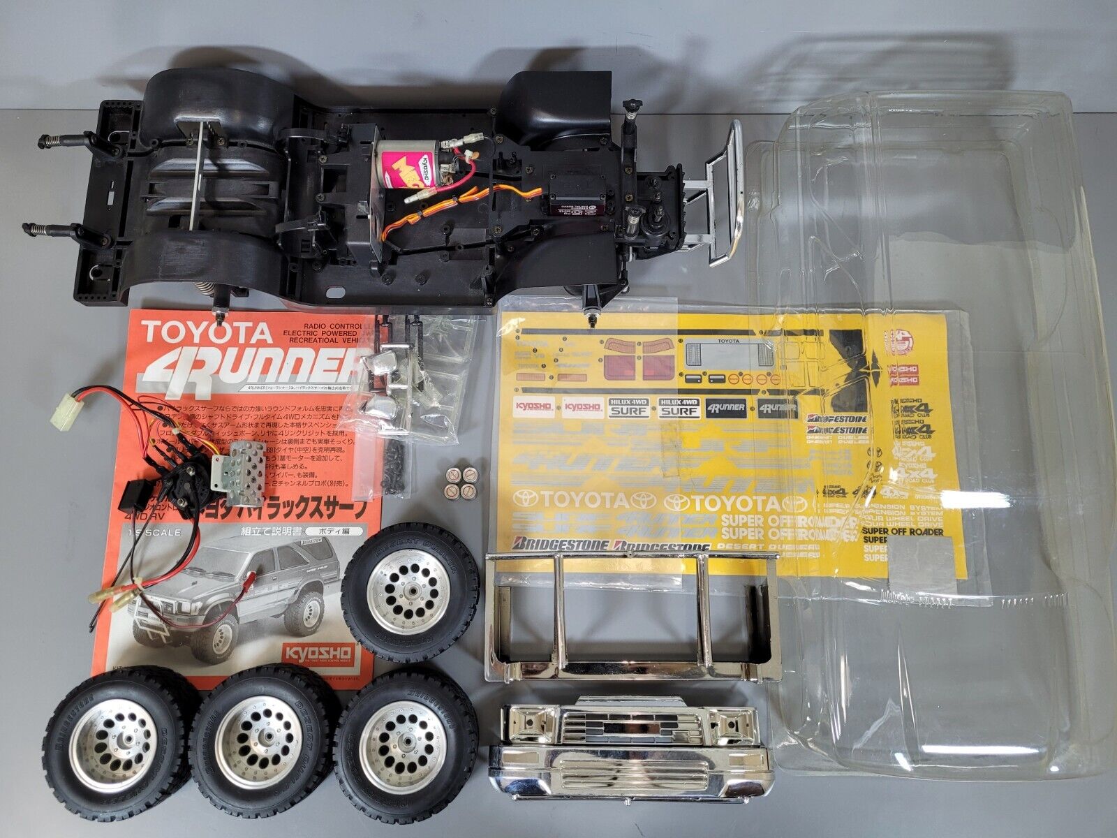 Vintage Built Kyosho 1/9 R/C Toyota 4Runner Electric Motor Vintage Built Kyosho 1/9 R/C Toyota 4Runner Electric Motor