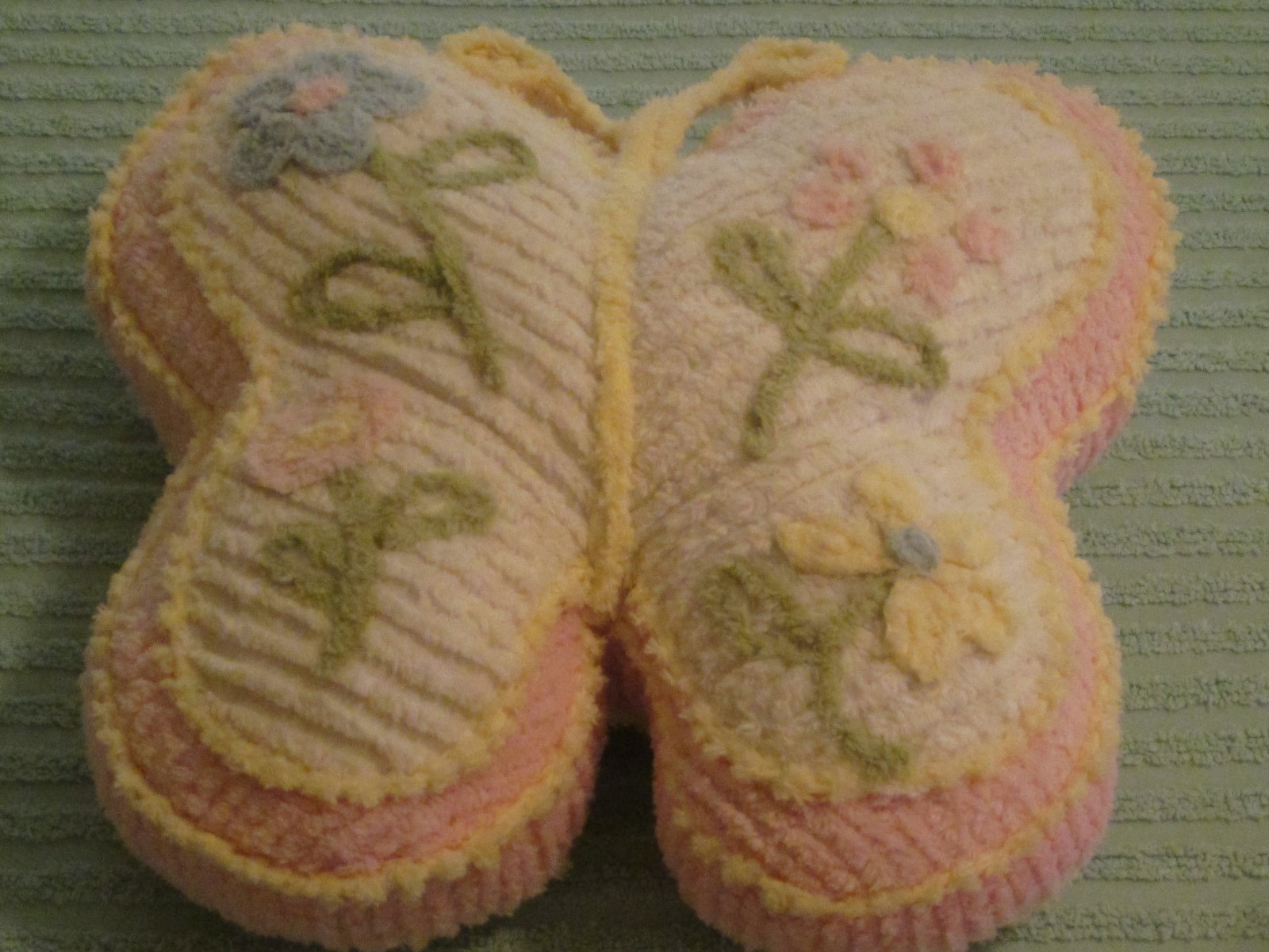 SET OF 3 PLUSH CHENILLE BED PILLOWS, NURSERY DECOR