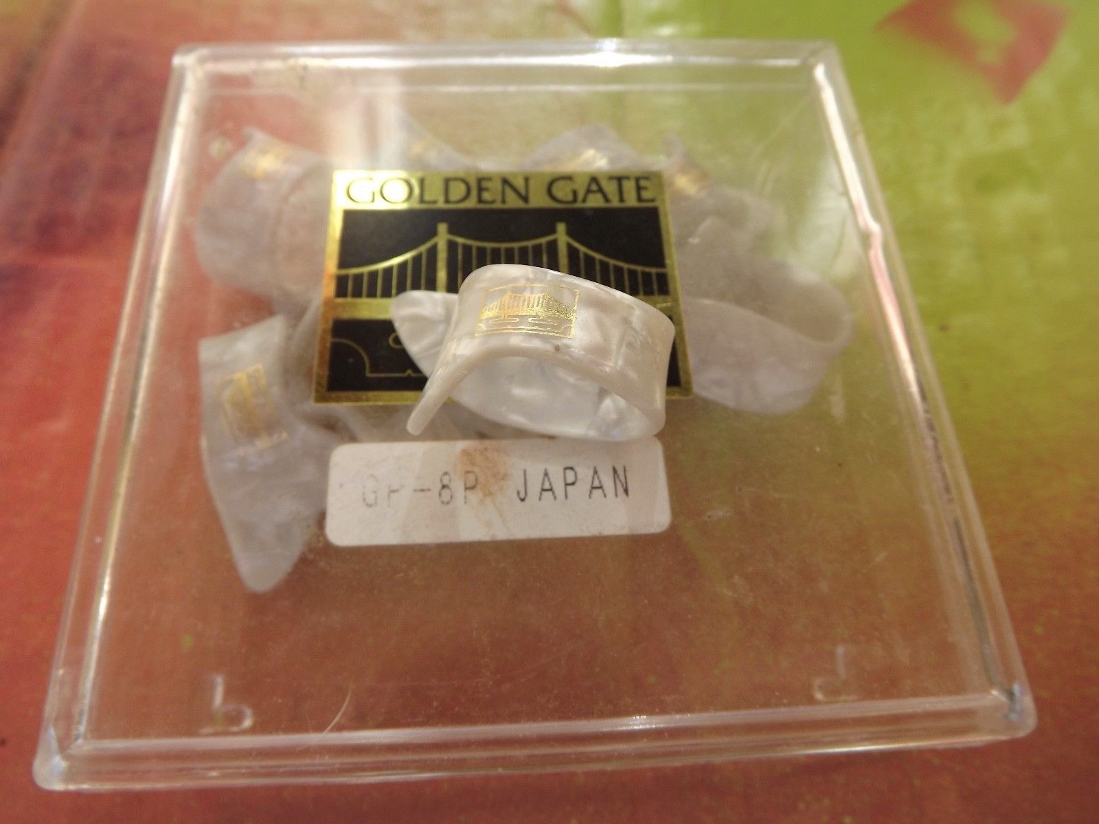 Golden Gate GP-8 10 Pearloid Thumb Picks Large/Extra Thick Japan Banjo Guitar
