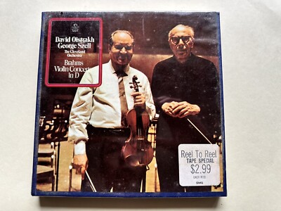 Brahms: Violin Concerto In D (1970) Reel-To-Reel 7 ½ ips 4-Track Stereo SEALED