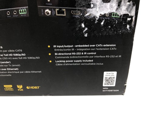 KanexPro EXT-HDBT150M HDMI 150m Extender Over HDBaseT w/Loop Out, NEW!