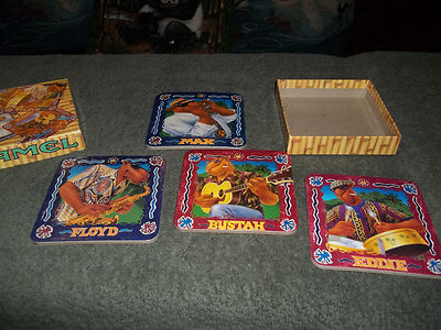 Joe Camel - Beach Club Coaster Set - cork bottoms