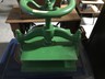 Antique Cast Iron Book Binding Press 10” X 12” Top Plate 60 Lbs Green