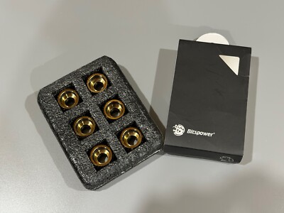 Bitspower G1/4'' True Brass Enhance Multi-Link For OD 16MM (6PCS) - BP-TBEML16-6P