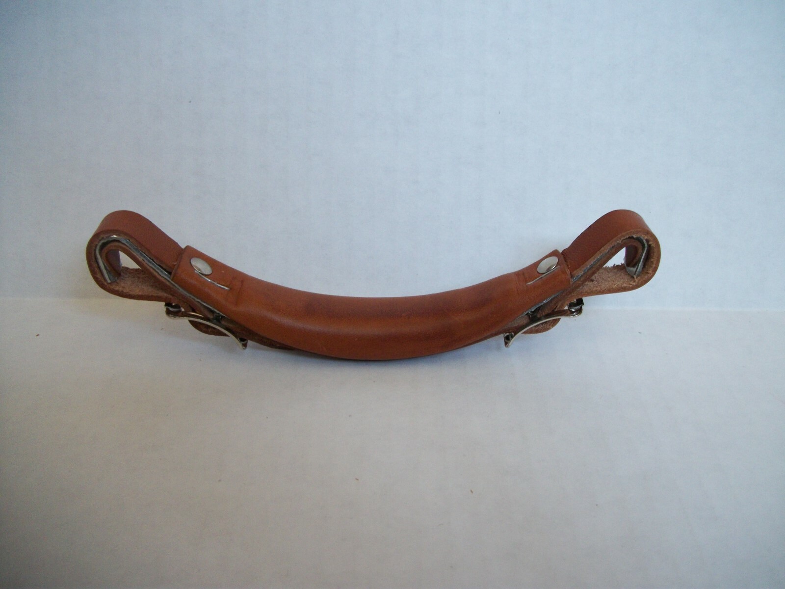 Replacement luggage Leather emergency steel re-enforced handle DeepTan