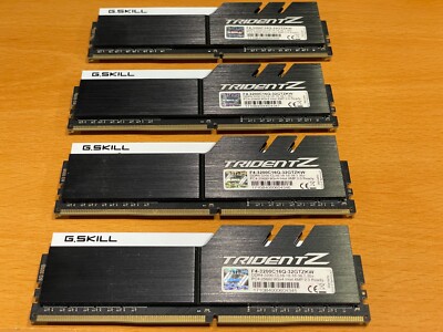 Used and Working - G.skill Trident Z RGB DDR4 3200mhz 32GB RAM (4x8GB)