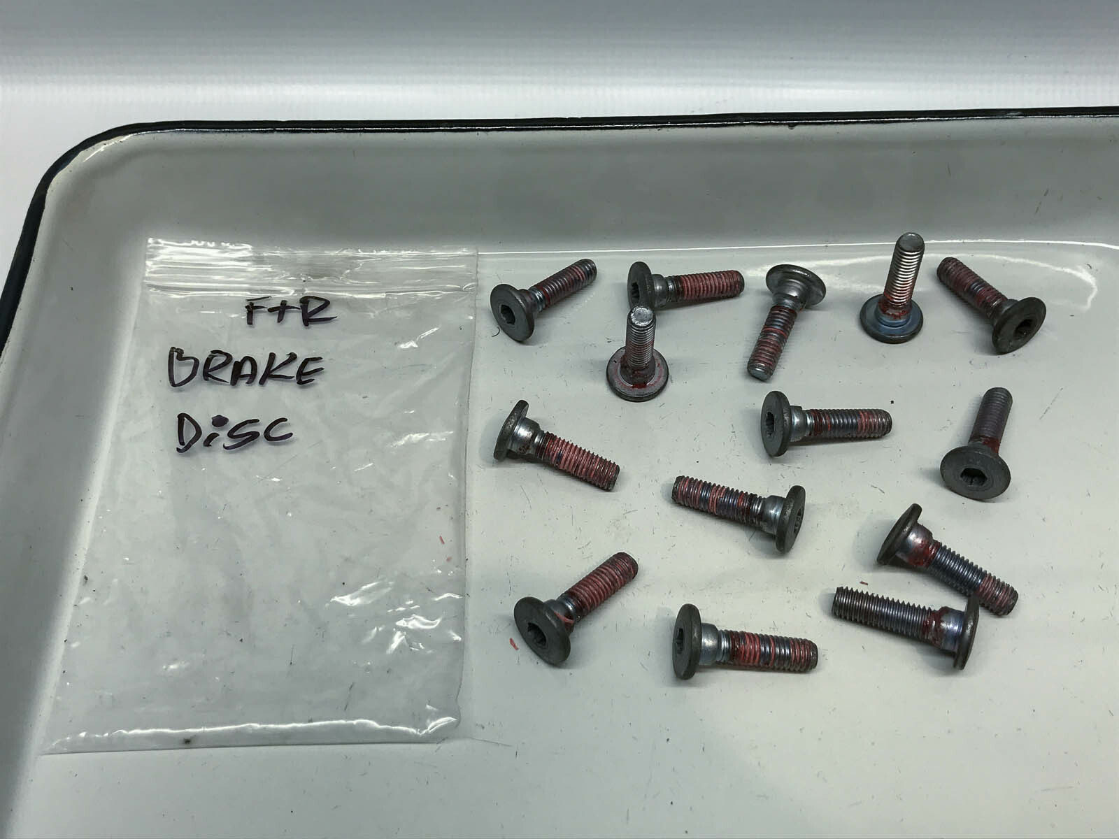 Kawasaki ZX6R 636 B Bremsscheibe Schrauben Brake Disc Bolts Screws