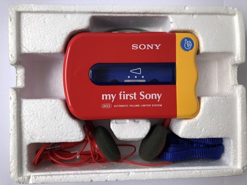 Vintage My First Sony Cassette Kids Walkman Stereo Player WM-3500 NIB 1990