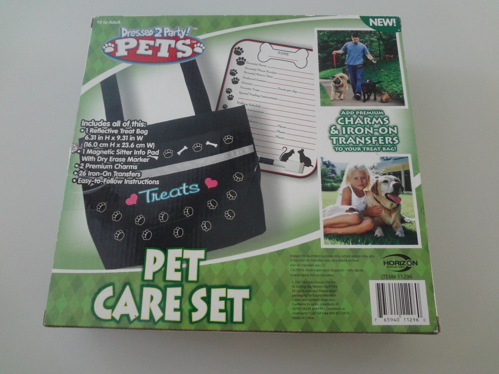 Pet Starter Kit - Dressed 2 Party Pets - Pet Care Set - NEW in BOX Sealed