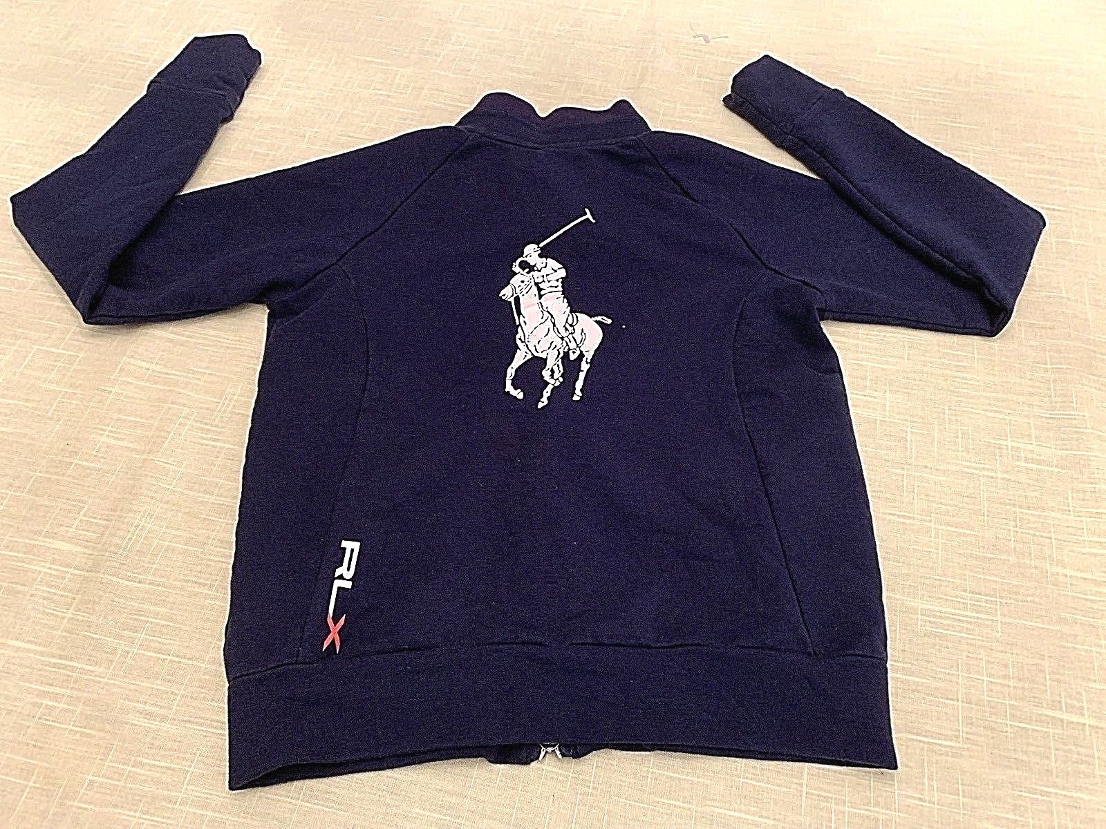 Ralph Lauren RLX US Open 2006 Full Zip Sweater BIG Pony Youth XL