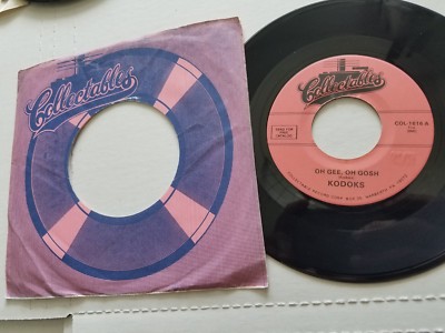 THE KODOKS - Oh Gee Oh Gosh / Make Believe World 1958 DOO WOP R&B 7'' Reissue NM-