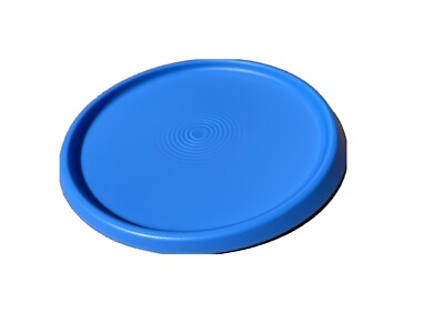 Tupperware Replacement Lid Canister One Touch ''D'' Blue Color Blossom   7792A-5