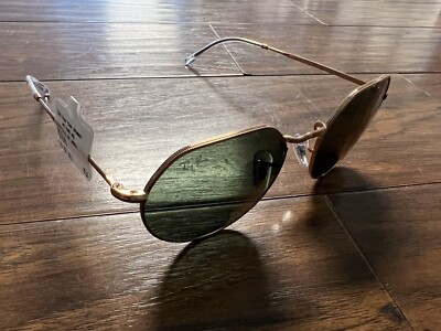 Ray-Ban JACK Gold/Green RB3565 9202/31 53mm Aviator Sunglasses  NEW 